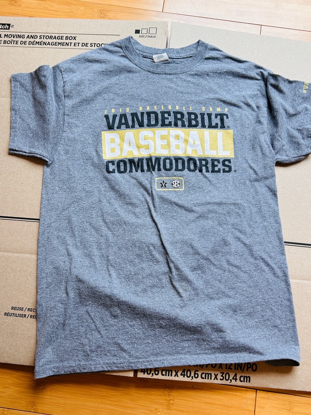 Commodores Gray Baseball Logo T-Shirt
